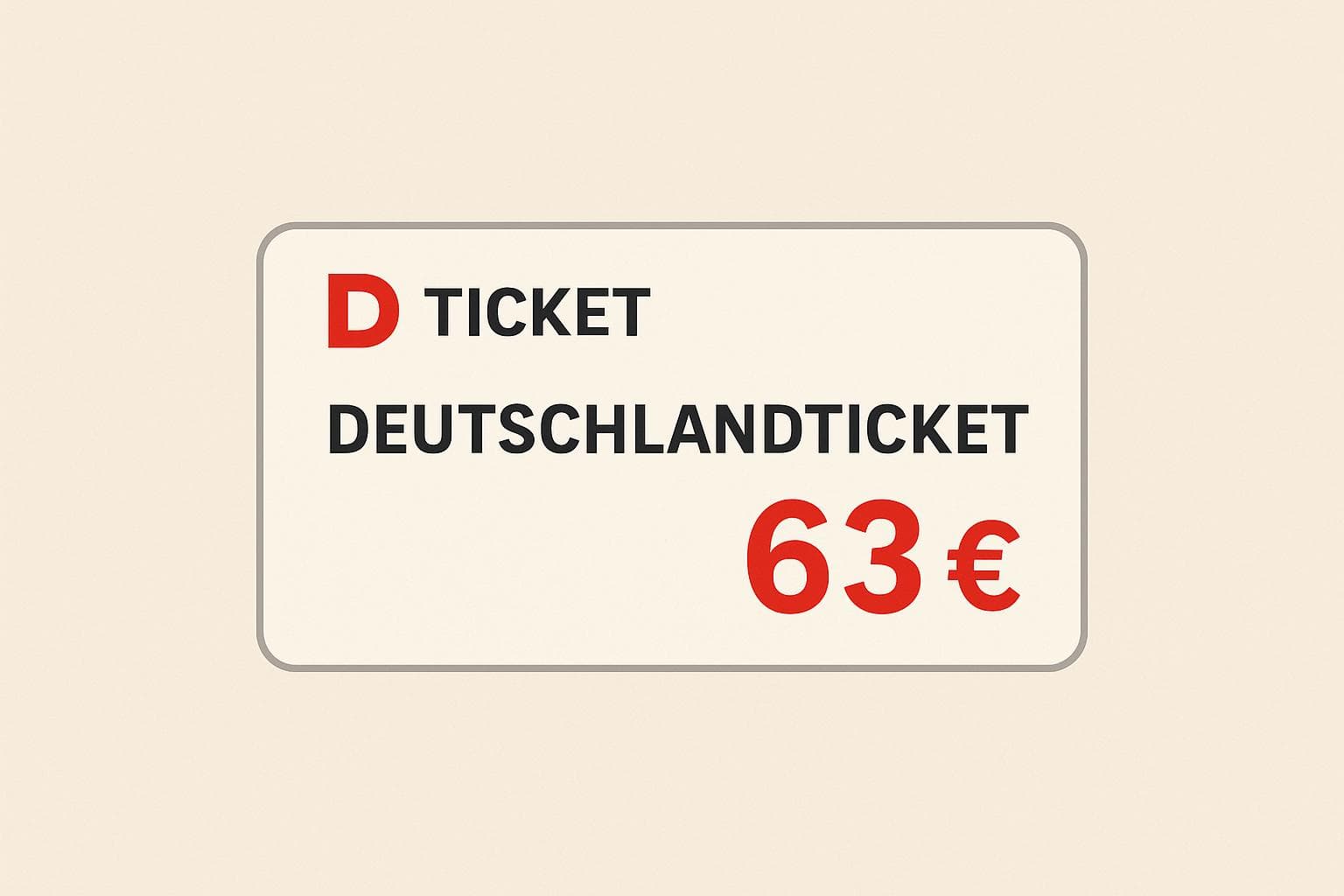 Deutschlandticket Preiserhöhung: Warum das Ticket ab 2026 63 € kostet