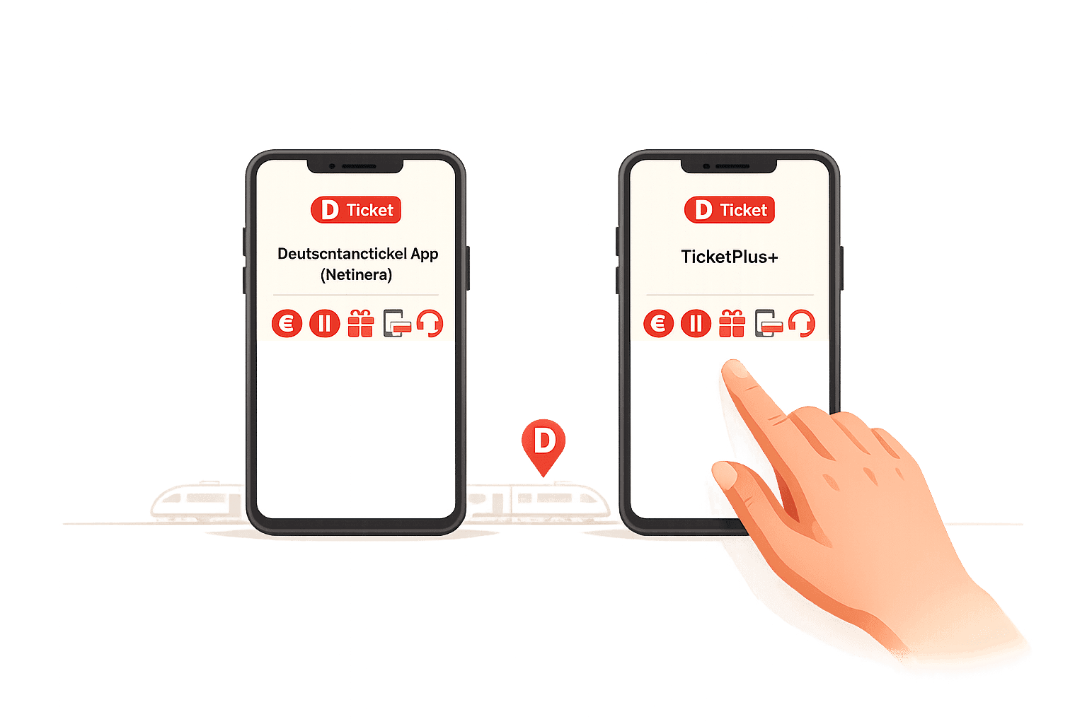 Deutschlandticket App (Netinera) vs. TicketPlus+: Anbieter im Härtetest