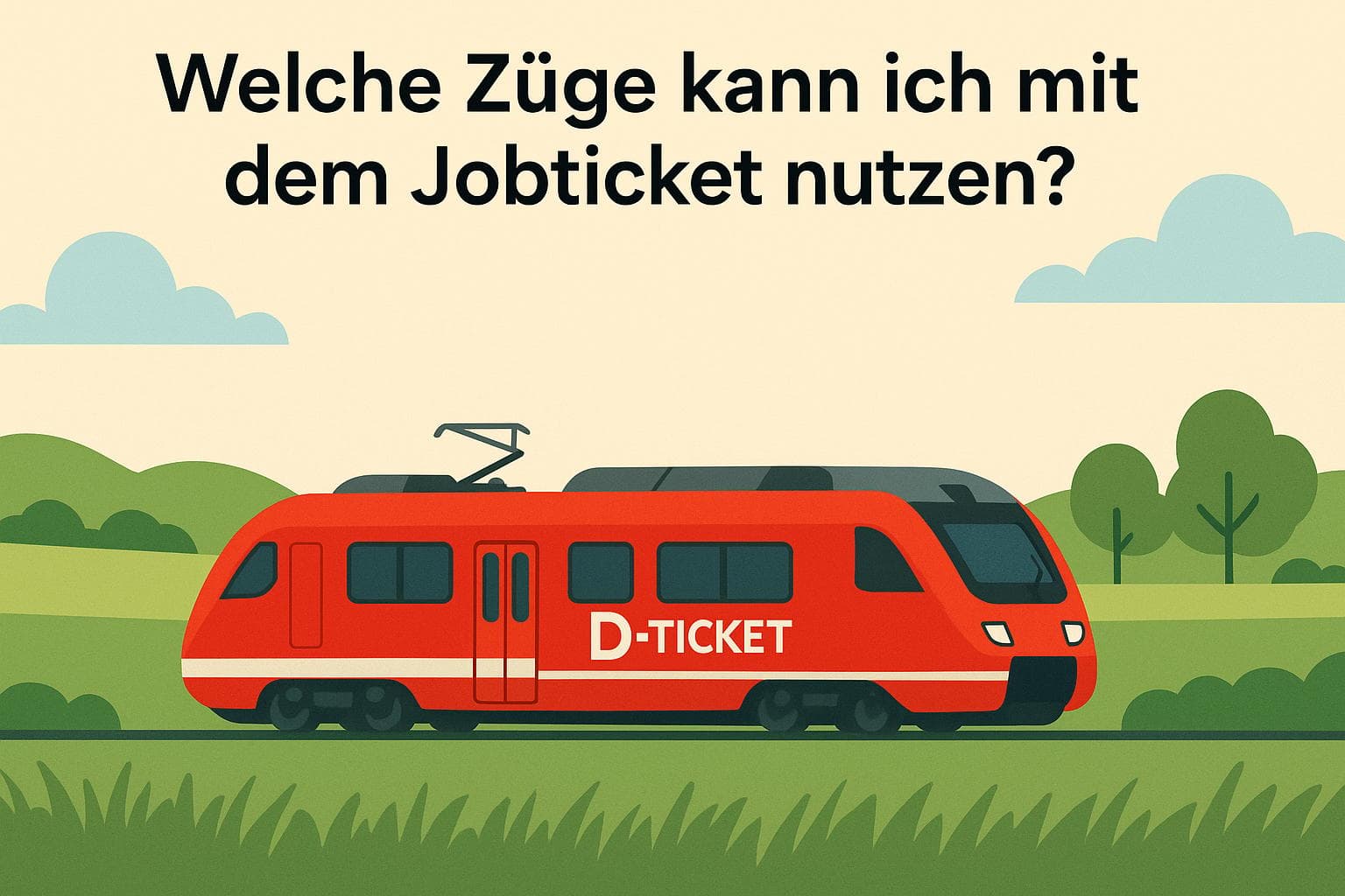 Welche Züge kann ich mit dem Jobticket nutzen?